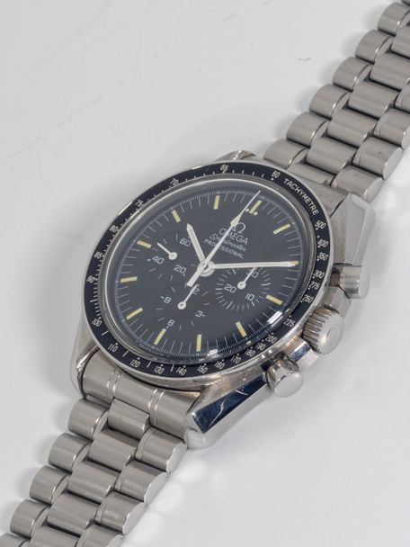 Omega SOLD-Omega Speedmaster 145.0062 Apollo XI 25th Anniversary with original box and Extract of the Archive