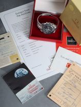 Omega SOLD-Omega Speedmaster 145.022-69 STRAIGHT WRITING Box and Papers original invoice sold in 1973