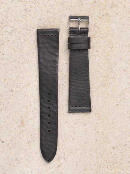 WRIST ICONS Black vintage watch strap