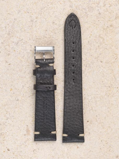 WRIST ICONS Black vintage watch strap