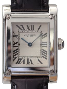 Cartier SOLD-Cartier Tank a Vis Platinum Collection Privee Cartier Paris (CPCP)