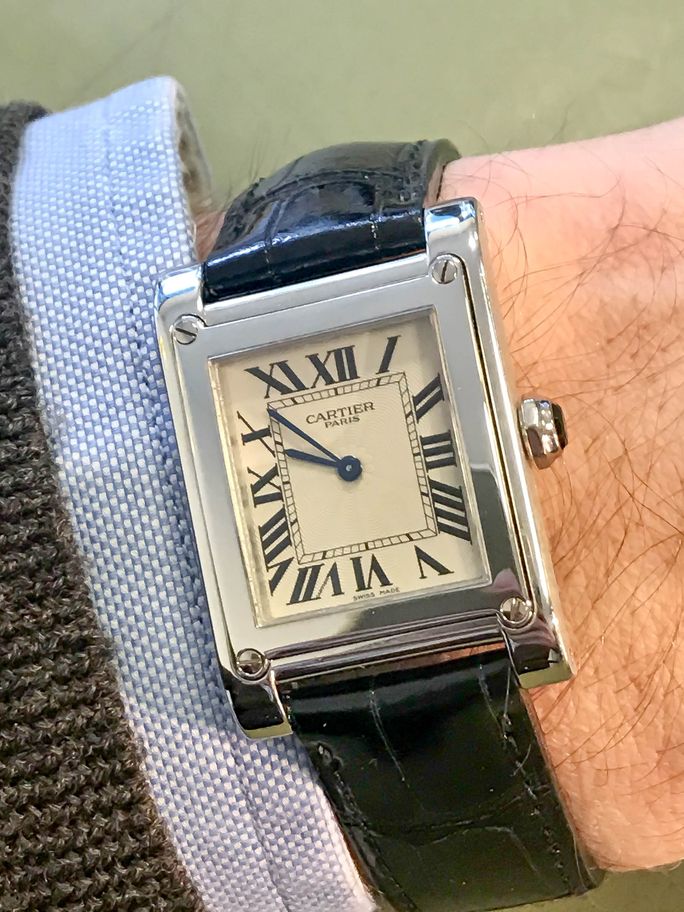 Cartier Tank a Vis Platinum Collection Privee Cartier Paris (CPCP ...