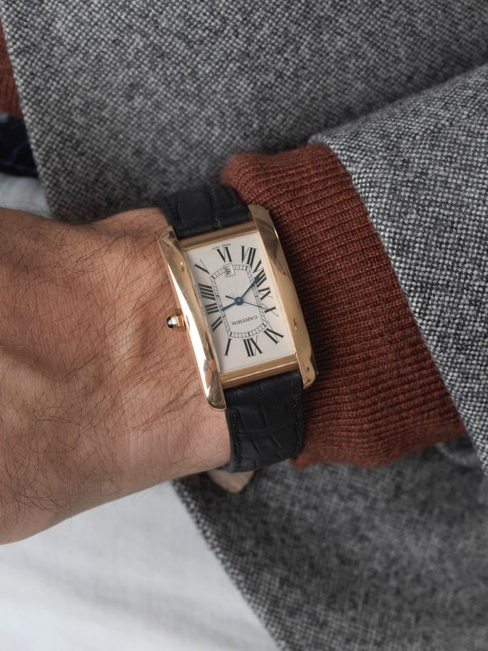 Cartier Tank Américaine XL rose gold - WRIST ICONS