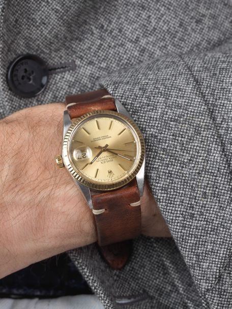 WRIST ICONS Cinghiale brown vintage watch strap