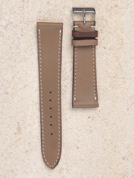 WRIST ICONS Étoupe Elegant watch strap with two tone keepers