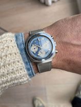 Rolex Girard-Perregaux chronograph from the 1970 with a denim blue dial  reference 9934