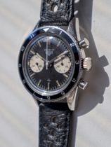 Heuer SOLD-Heuer Autavia 45, Second Execution Case, Third Execution Dial-“Andretti”