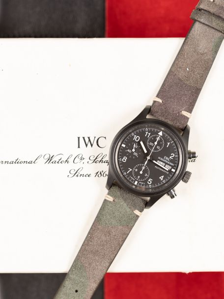 IWC IWC 3705 Ceramic Flieger Chronograph original tritium Full Set