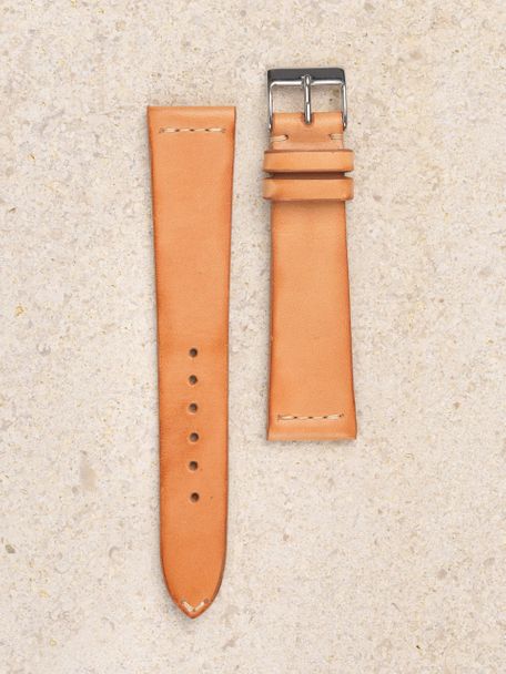 WRIST ICONS Natural tanned  vintage watch strap