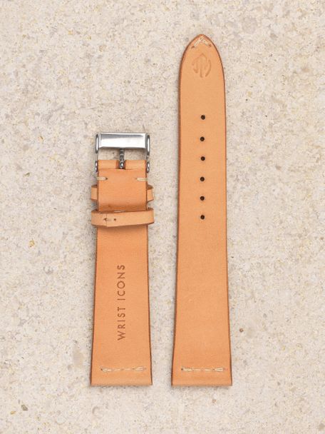 WRIST ICONS Natural tanned  vintage watch strap