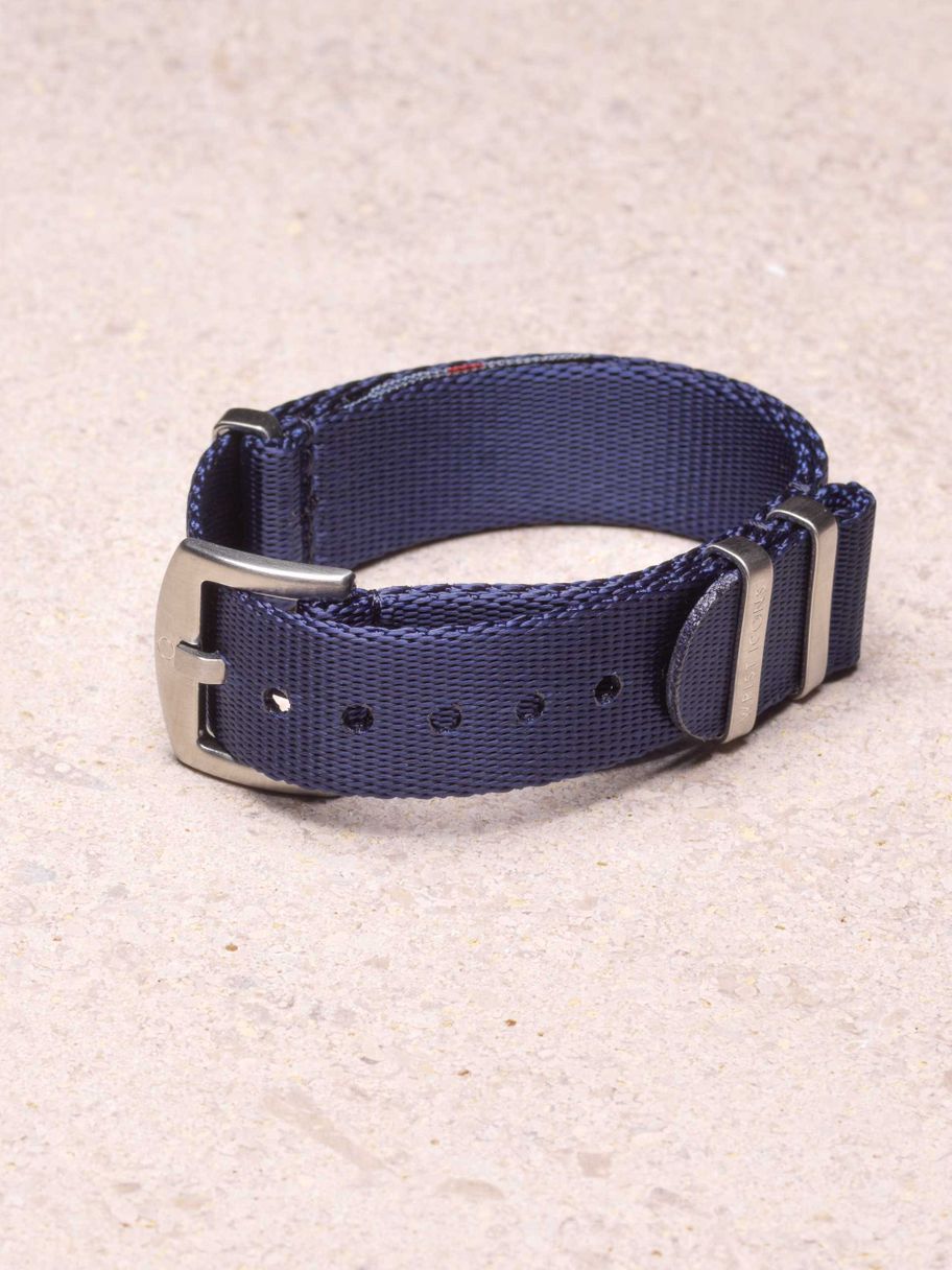 Navy premium seatbelt nato - WRIST ICONS