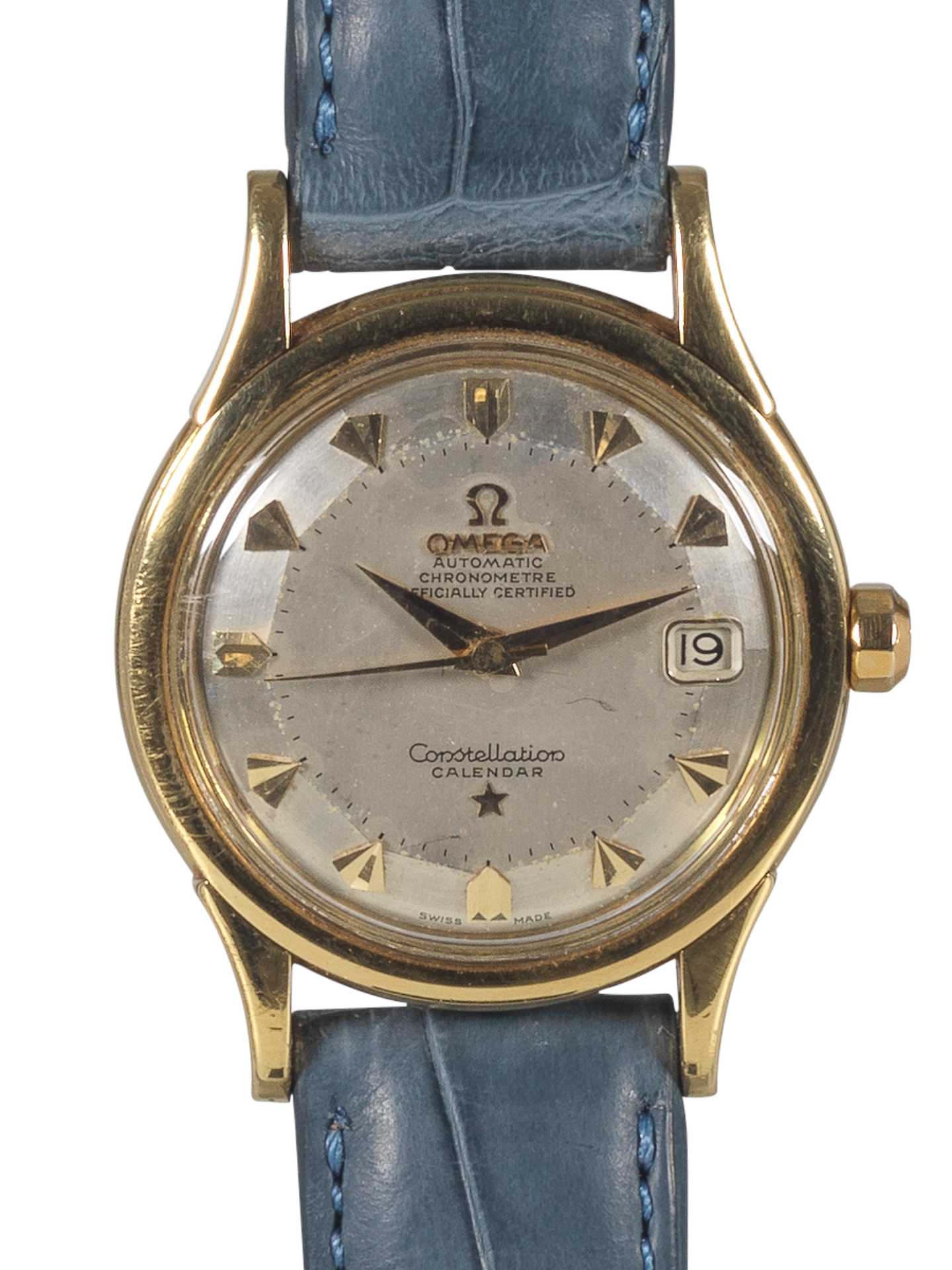 omega constellation gold face