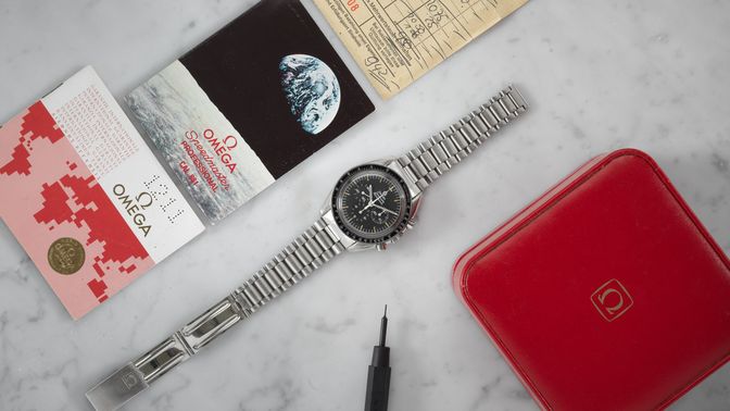 Omega Sold-Omega Speedmaster box and papers 1982