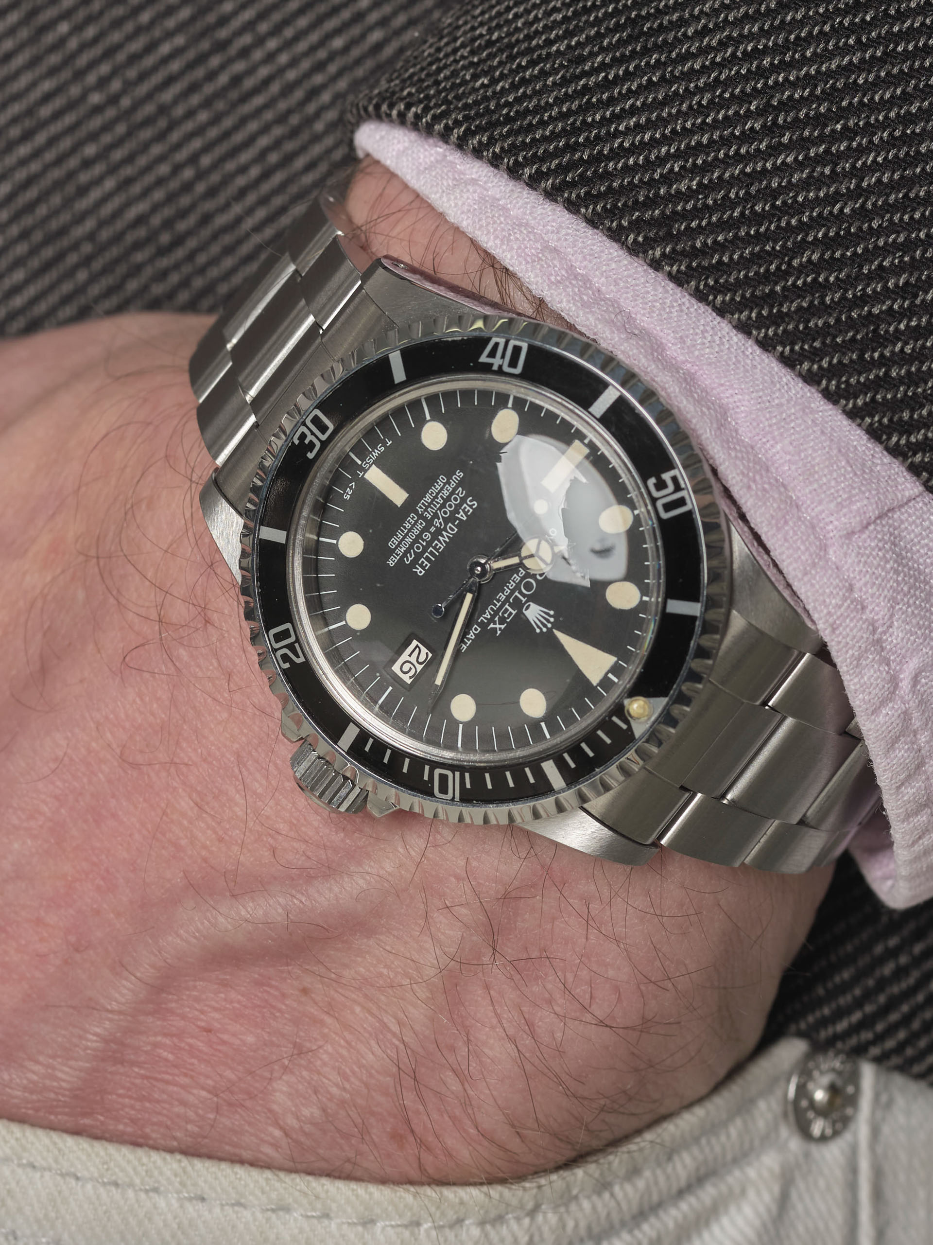 Rolex 1665 Great White Sea-dweller rail 