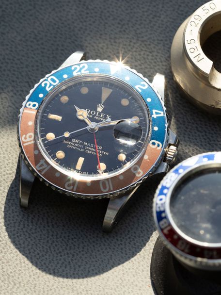 Rolex Rolex  GMT Master 1675 from 1965 with an almost perfect gilt dial