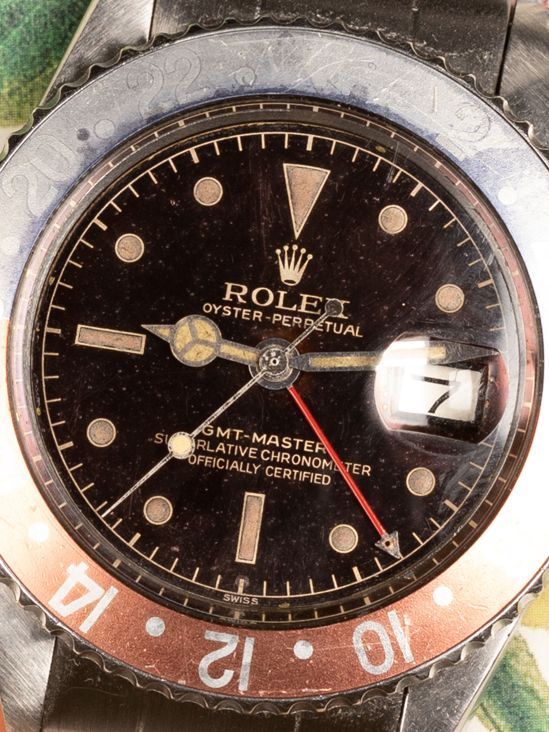 Rolex on sale burgundy dial