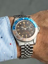 Rolex SOLD-Rolex 1675 GMT Master tropical dial 1965