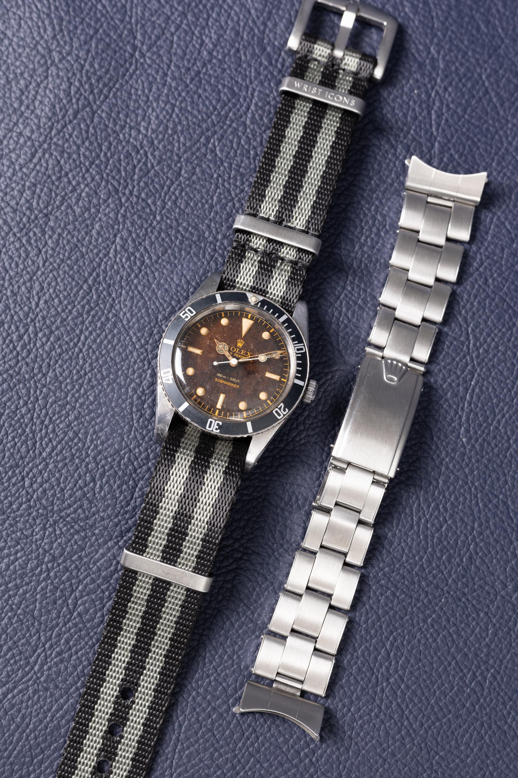 Rolex Submariner Reference 6536 1 From 1957 With A Gilt Dial Thin Case 