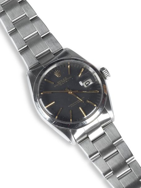 Rolex SOLD-Rolex Oyster Perpetual Date 1500 from 1969 with a black matte sigma dial