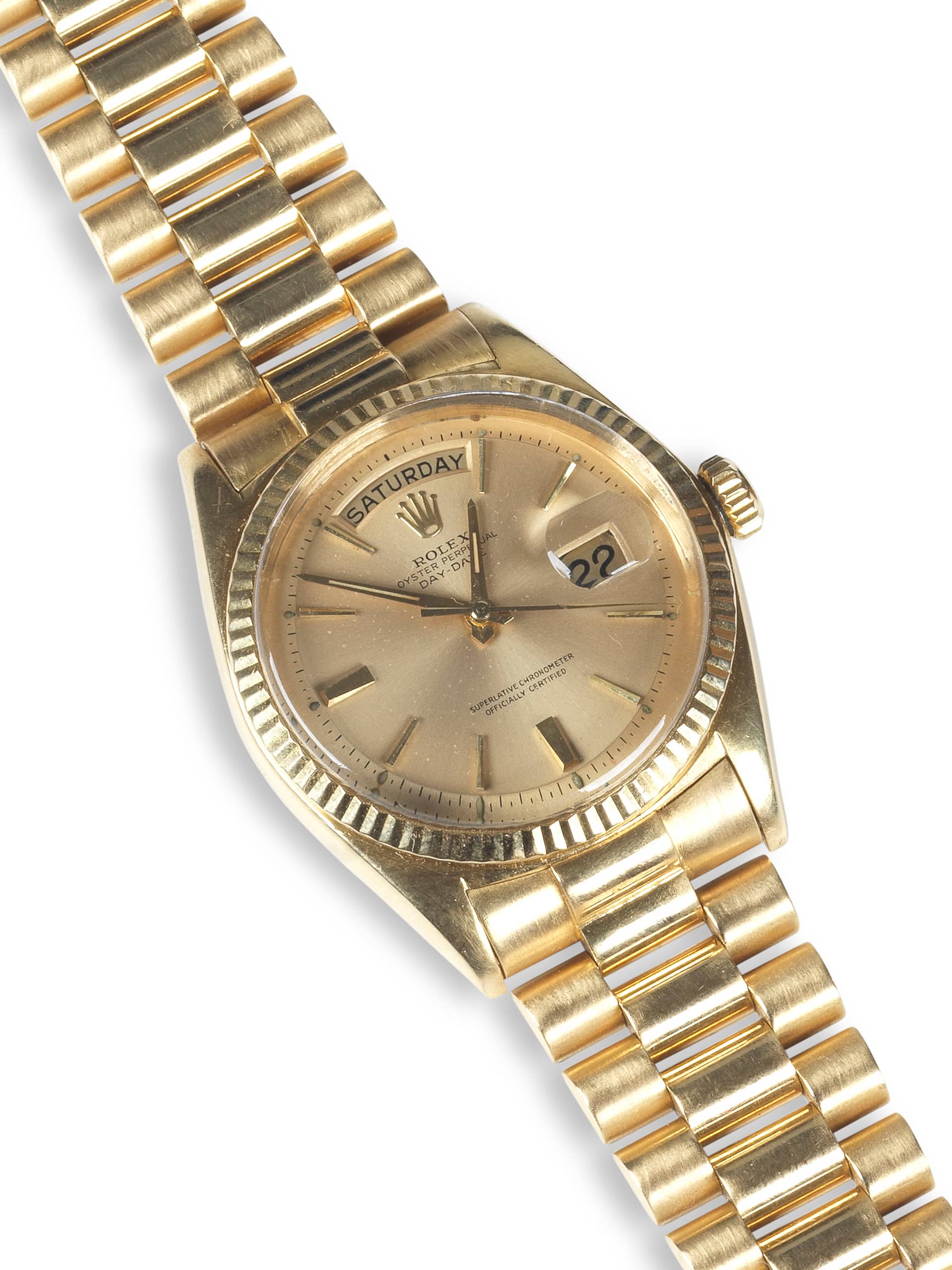 SOLD Rolex Day Date 1803 from 1964 with pie pan dial and jubilee president bracelet