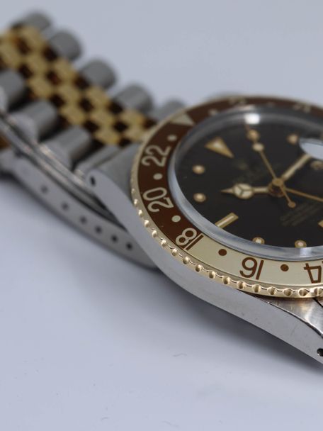 Rolex SOLD-Rolex  GMT Master 16753 rootbeer nipple dial aka Clint Eastwood