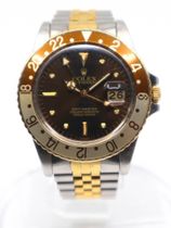 Rolex SOLD-Rolex  GMT Master 16753 rootbeer nipple dial aka Clint Eastwood