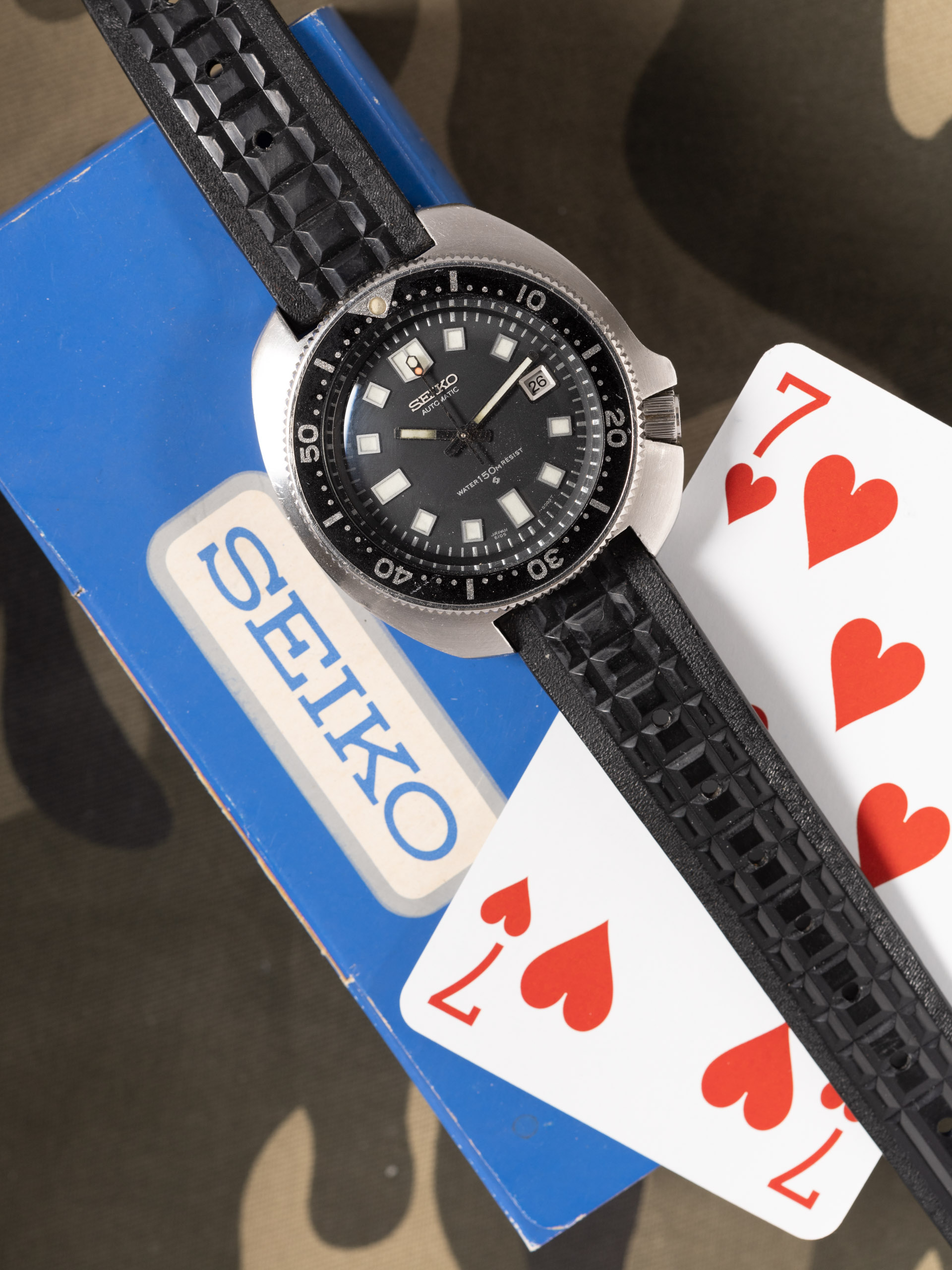 SOLD Seiko Captain Willard 6105 8110 original strap and box