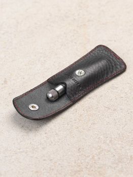 Signature black and red leather mini spring bar tool