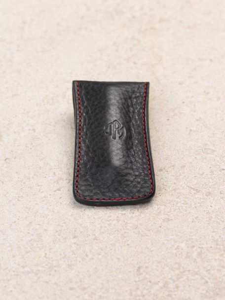Signature black and red leather mini spring bar tool