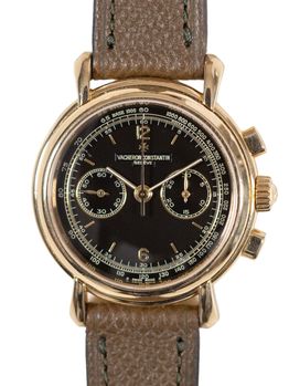 Vacheron Constantin Vacheron Constantin Les Historiques Chronograph 47101 – Black Guilloché Dial – Full Set