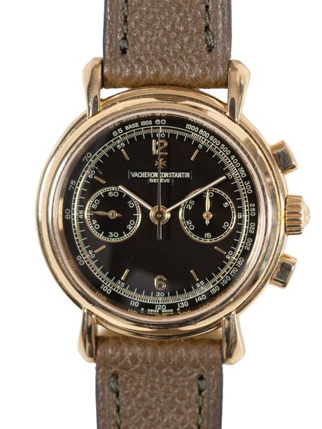 Vacheron Constantin Vacheron Constantin Les Historiques Chronograph 47101 – Black Guilloché Dial – Full Set