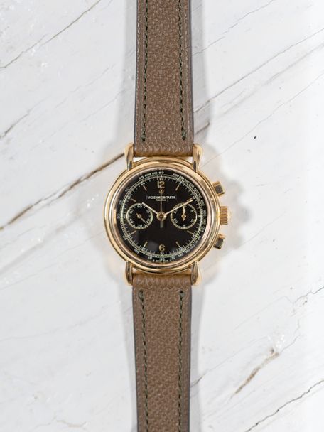 Vacheron Constantin Vacheron Constantin Les Historiques Chronograph 47101 – Black Guilloché Dial – Full Set