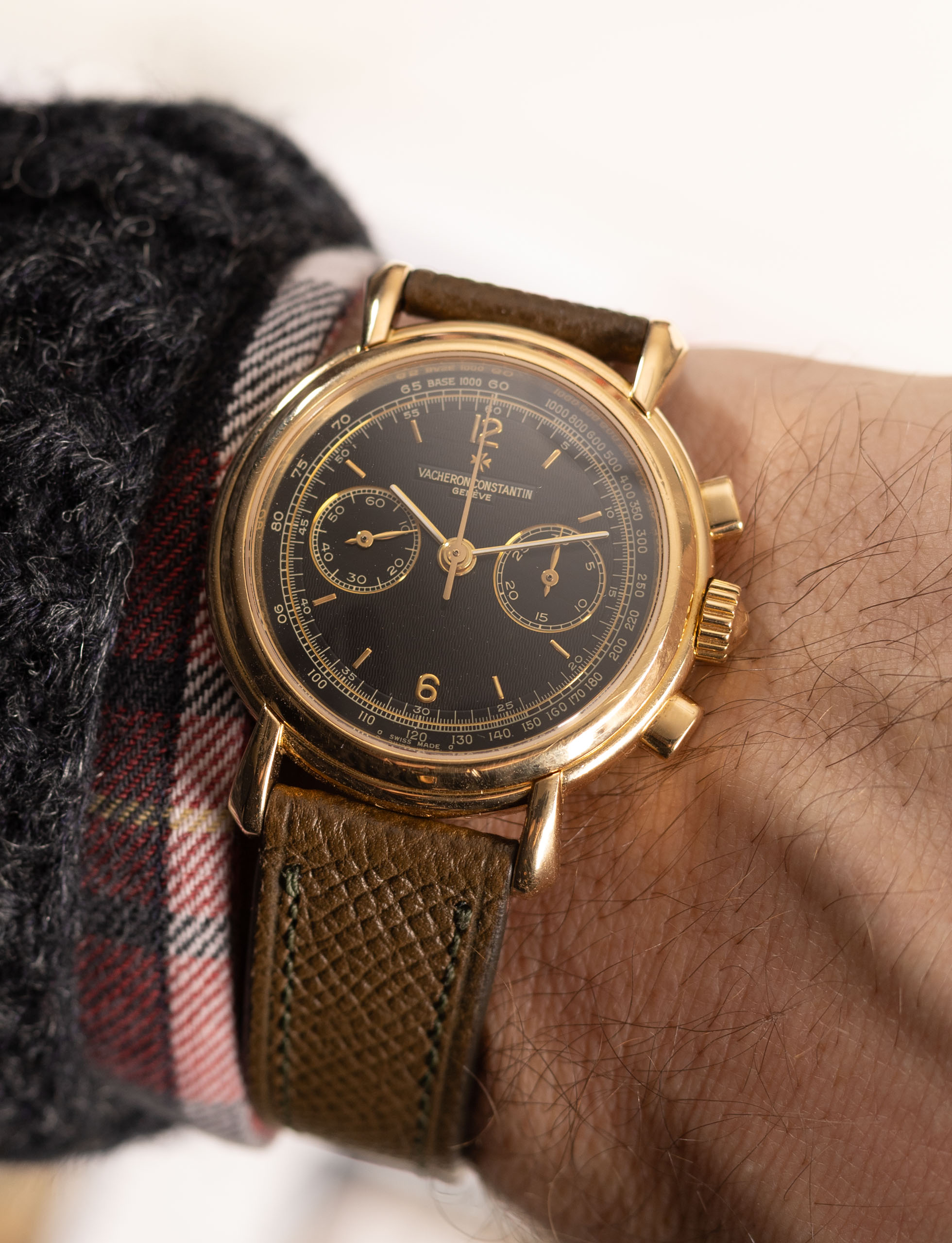 Vacheron Constantin 47101 Black Guilloché Dial 18K Gold
