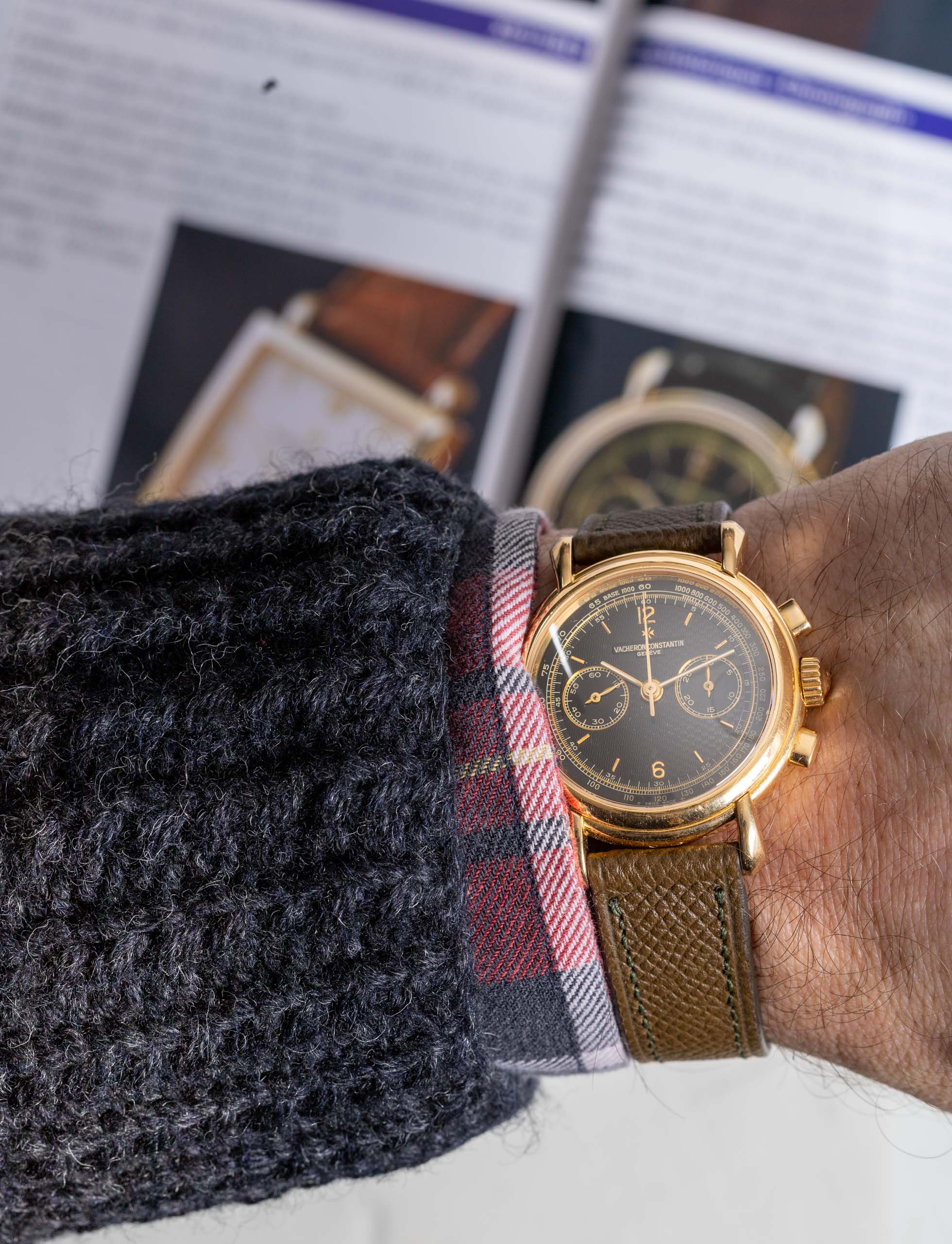 Vacheron Constantin 47101 Black Guilloché Dial 18K Gold