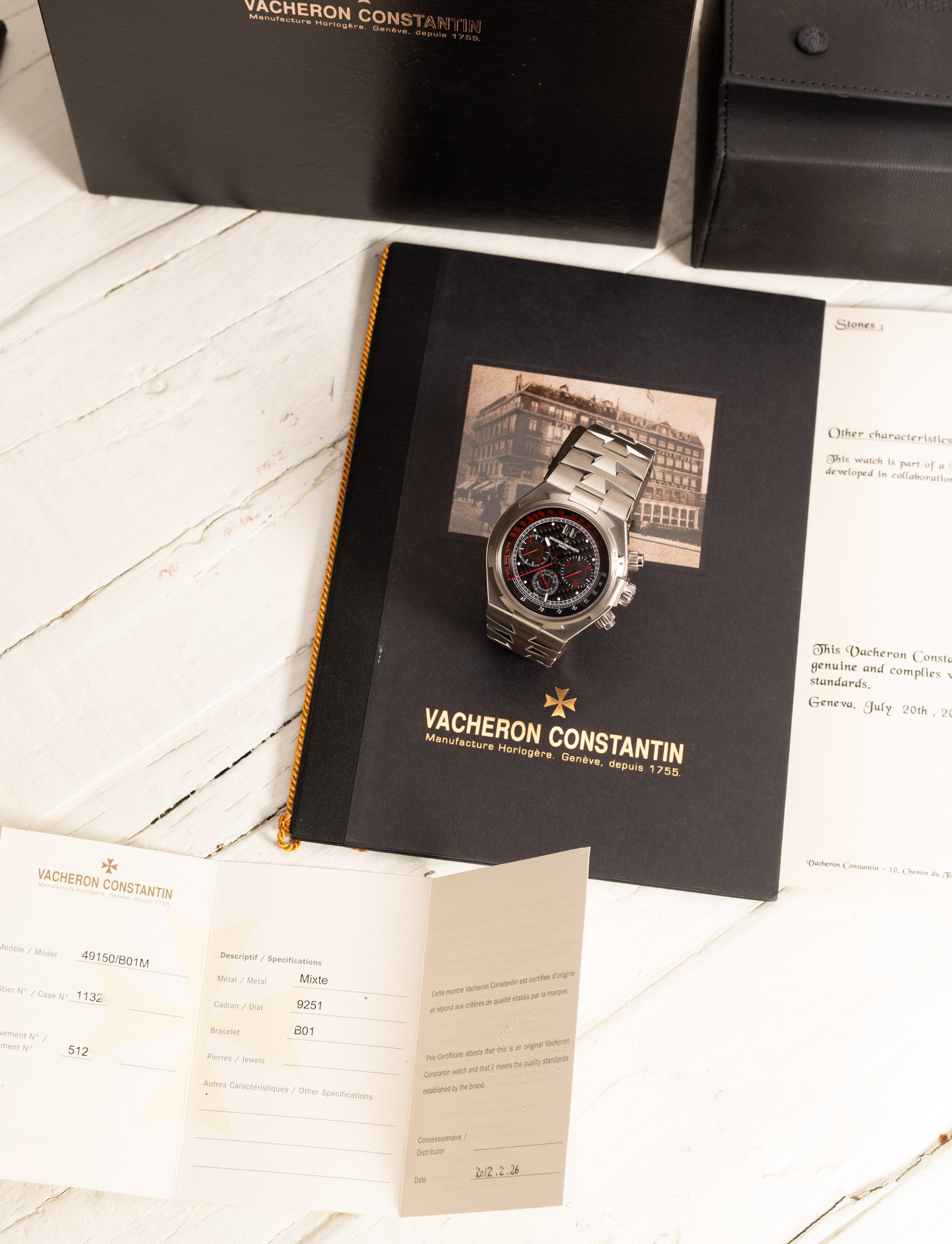 Vacheron Constantin Overseas chronograph 49150 Engine Magazine