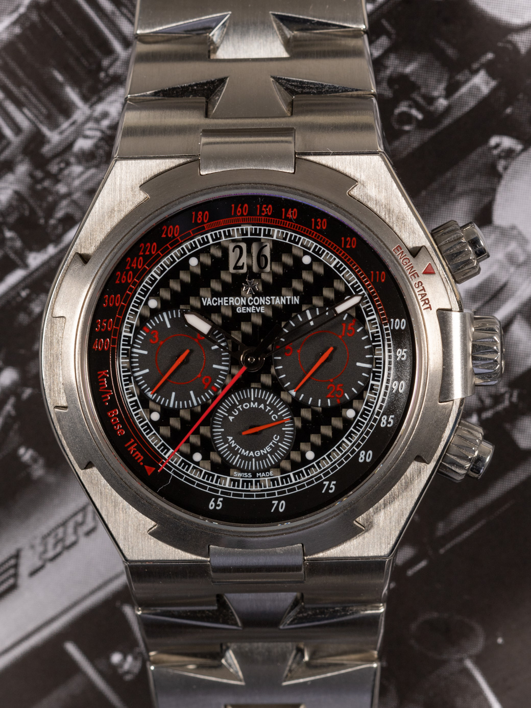 Vacheron Constantin Overseas chronograph 49150 Engine Magazine